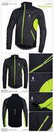 WOLFBIKE Thermal Fleece Cycling Jersey Shirt Casual Jacket Long Sleeve, Green, Size XL N51