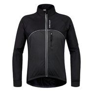 WOLFBIKE Thermal Fleece Cycling Jersey Shirt Casual Jacket Long Sleeve, Green, Size XL N57