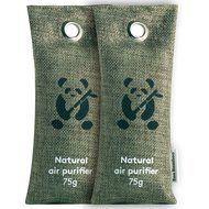 Bamboo Charcoal Air Purifiers by ZooBamboo - Fragrance Free Odor Eliminator Freshener and Dehumidifier for Smokers... N5