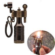 Ezyoutdoor 3 Pieces High-grade Kerosene Bottles Lighters Wheel Wizard Style Cigarette Jet Torch Random Color N3