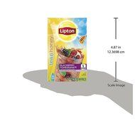 Lipton To Go Stix Iced Green Tea Mix, Tea and Honey, Blackberry Pomegranate, 10Count (Pack of 12)