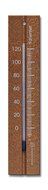 Analog Wall Thermometer Beechwood 7.8 inch Fahrenheit Temperature Scale (Walnut Finish)