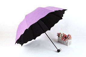 Mother's Day Gift, Elegant Ultralight Windproof Sun Rain Folding Umbrella (Dark Green) N14