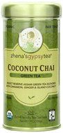 Zhena&#039;s Organic Gypsy Tea, Coconut Chai Green Tea, 22 Sachets N5