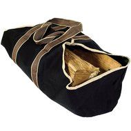 Amagabeli Canvas Firewood Log Tote Bag for Fireplace and Wood Stoves , Firewood Carrying Bag , 36.5 by 17.25 inch...