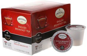 Twinings English Breakfast Tea, K-Cup Portion Pack for Keurig K-Cup Brewers, 12 Count(Packaging may vary) N5