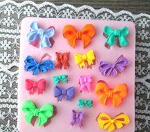 Bow-shape Silicone Ice Chocolate Cake Jelly Candy Mold Mini N2