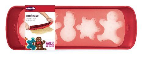 Chef'n Cookease Cookie Cutter and Stencil (Christmas Theme) N15