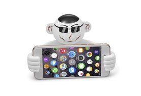 Portable Rechargeable Wireless Waterproof Bluetooth Speaker Lovely Rotation Like Brother Stands Holding Compatible... N3