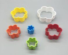 LUXEHOME Set of Colorful BPA Free Plastic Biscuit and Cookie Cutter (Round) N6