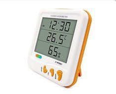 17BUY CH-901 Beautiful Large Digital LCD Indoor Humidity Monitor Hygrometer Thermometer with Alarm Clock Calendar... N3