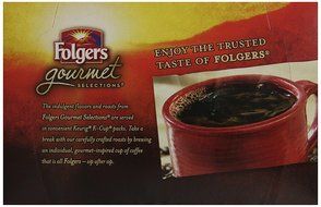 Folgers Gourmet Selections Hazelnut Cream Flavored Ground Coffee, K-cup Pods, 72 Count N2