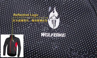 WOLFBIKE Thermal Fleece Cycling Jersey Shirt Casual Jacket Long Sleeve, Green, Size XL N78