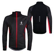 WOLFBIKE Thermal Fleece Cycling Jersey Shirt Casual Jacket Long Sleeve, Green, Size XL N80