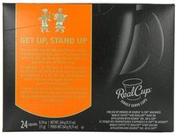 Marley Coffee, Lively Up!, Organic Espresso Roast, 24 Single Serve RealCups N19