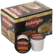 Indulgio Pumpkin Spice Cappuccino Special Edition for Keurig K-Cup Brewers, 12 Count (Pack of 6) N7