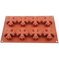 New Vermilion 8-Cavity Silicone Cake Chocolate Soap Mould Tool Candy Cookies Baking Mold Tray N11