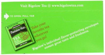 Bigelow Plantation Mint Tea, 20-Count Boxes (Pack of 6) N2