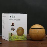 Vintage USB Essential Oil Aroma Diffuser Ultrasonic Humidifier Air Purifier Mist Atomizer - Brown Wooden Grain... N5