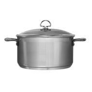 Chantal SLIN32-240 Induction 21 Steel Casserole with Glass Tempered Lid (6-Quart) N2