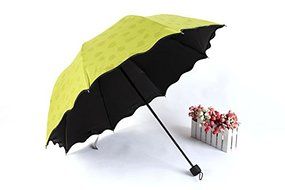 Mother's Day Gift, Elegant Ultralight Windproof Sun Rain Folding Umbrella (Dark Green) N24