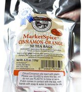 MarketSpice Cinnamon Orange Teabags (50 Pack) Frustration Free Packaging