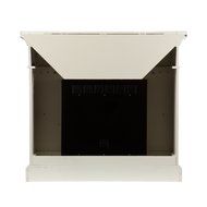 Faux Slate Convertible Corner or Flat Wall Electric Fireplace - Ivory N5