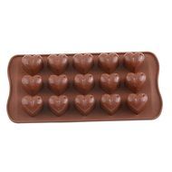 15 Silicone Ice Cube Chocolate Cake Jelly Tray Pan Heart Maker Mold Mould