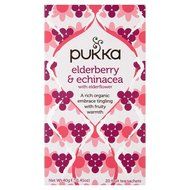 Pukka Organic Elderberry &amp; Echinacea with Elderflower Tea -- 20 Tea Bags