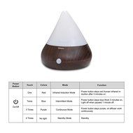 Aromatherapy Essential Oil Diffuser + Guluman 150ml Portable USB Air Humidifier Smart Infrared Induction, Ultrasonic... N5