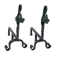 Minuteman International AND-04 Maple Leaf Andirons