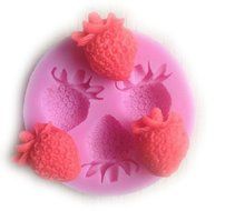 SMO Fruit Strawberry Cake Fondant Soap Sugar Craft Cake Decorating Silicone Mold 110
