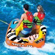 WOW World of Watersports, 16-1060, Mojo 1 or 2 Person Towable Tube, Front and Back Tow Points N2