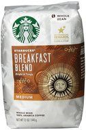 Starbucks Breakfast Blend Whole Bean Coffee (Medium), 12 oz