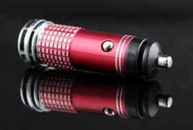 Youzee ABS Mini Car Air Cleaner Purifier Filter Anion Ozone Generator Ionizer (Black)