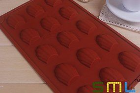 DGI MART 15-cavities Cute cameo shell Shape Ice Sugar Chocolate Cake Decorative Silicone Mini Cube Craft Fondant... N2