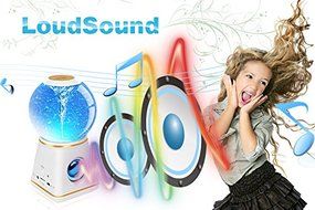 Kocaso Cyclone Water Dancing Globe Speaker with Bluetooth 4.0 (Wireless, 3 Color Dancing Water Speaker) - White N4