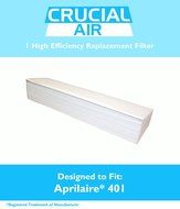 Aprilaire 401 Replacement Air Filter Fits Space-Gard / SpaceGard 2400, Designed &amp; Engineered by Crucial Air