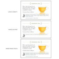 Tea Forte LOOSE LEAF TEA TRIO, 3 Small Tea Tins, Green Tea Sampler - Lemon Sorbetti, Moroccan Mint, Green Mango... N5