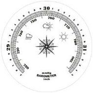Ambient Weather WS-YG313-Y Cherry Finish Brass Bezel Traditional Weather Station N2