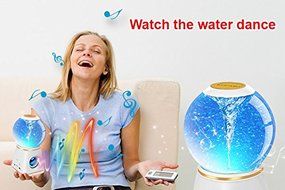 Kocaso Cyclone Water Dancing Globe Speaker with Bluetooth 4.0 (Wireless, 3 Color Dancing Water Speaker) - White N6