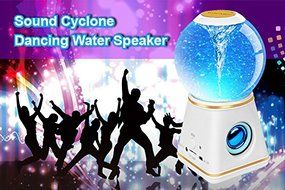 Kocaso Cyclone Water Dancing Globe Speaker with Bluetooth 4.0 (Wireless, 3 Color Dancing Water Speaker) - White N7