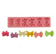 Yunko 6 BOW Soft Silicone Cake Decoration Fondant Mold Candy Chocolate Mold