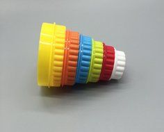 LUXEHOME Set of Colorful BPA Free Plastic Biscuit and Cookie Cutter (Round) N7