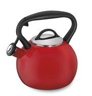 Cuisinart CTK-EOSTRR Valor Porcelain Enamel on Steel Tea Kettle, Red N3