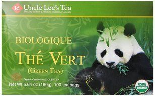 Uncle Lee's Tea Organic Green Tea, 100-Count Box (Pack of 4)