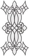 Brewster 93807 Brewster Stained Glass "Vineyard", 9 by 17, Rose
