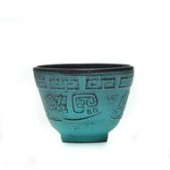 Guro Cast Iron Terracota Teapot 33 Ounce Tea Set (Turquoise) N10