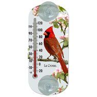 LaCrosse 204-1081 Traditional Thermometer with Cardinal Design, 8" N2