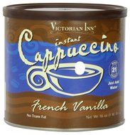 Victorian Inn Instant Cappuccino, French Vanilla, 16-Ounce Canisters (Pack of 6)